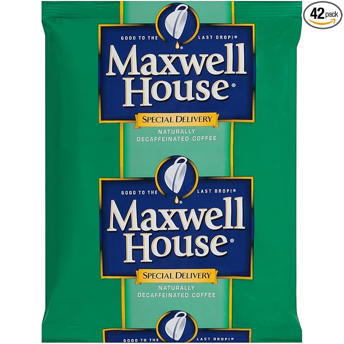 Maxwell House Special Delivery Shy Roast Decaf Ground Coffee (1.5 oz Bags Pack of 6)