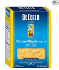 De Cecco Semolina Pasta Penne Rigate No.41 1 Pound (Pack of 20)