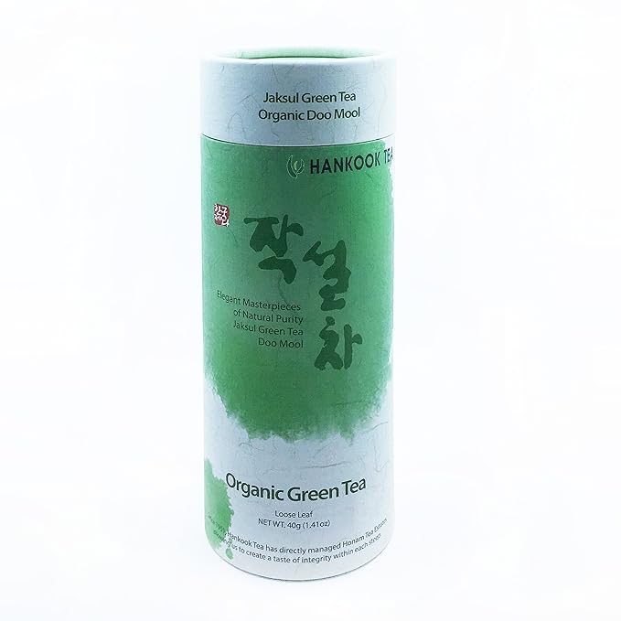 Hankook Tea Organic Green Tea Doo Mool 1.41 Ounce