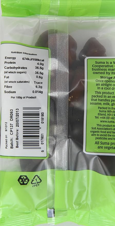 Suma Organic Apricots 250 g (Pack of 6)
