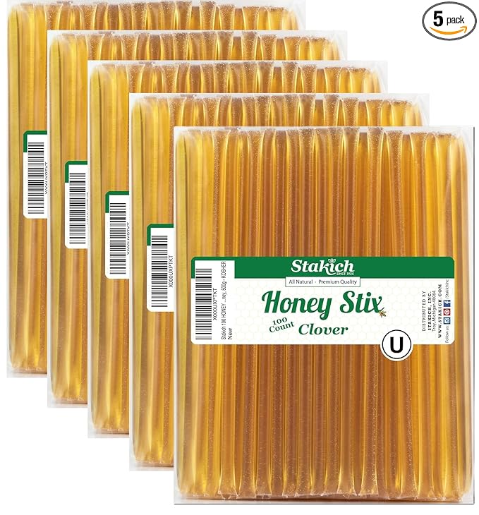 Stakich Clover Honey stix (500 Count)