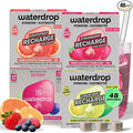 Waterdrop Microlyte Mix – Sugar-Free Electrolytes for Fitness &amp Hydration – 48 Drops with Magnesium Calcium Sodium + Zinc – Electrolyte Water Flavoring in Strawberry Grapefruit Berry &amp Lemo