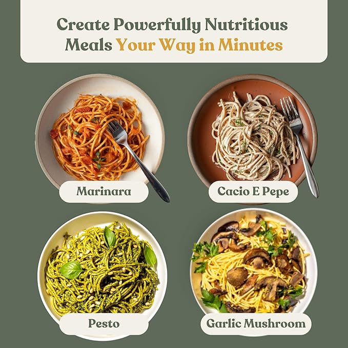 Chef’s Kiss Protein Spaghetti | 20g Protein High Fiber | Gluten Free Plant-Based Lower Carb Pasta Made from Lupins | No Fillers No Gums | High Protein Spaghetti Alternative | Non GMO | 5-pack (8oz)