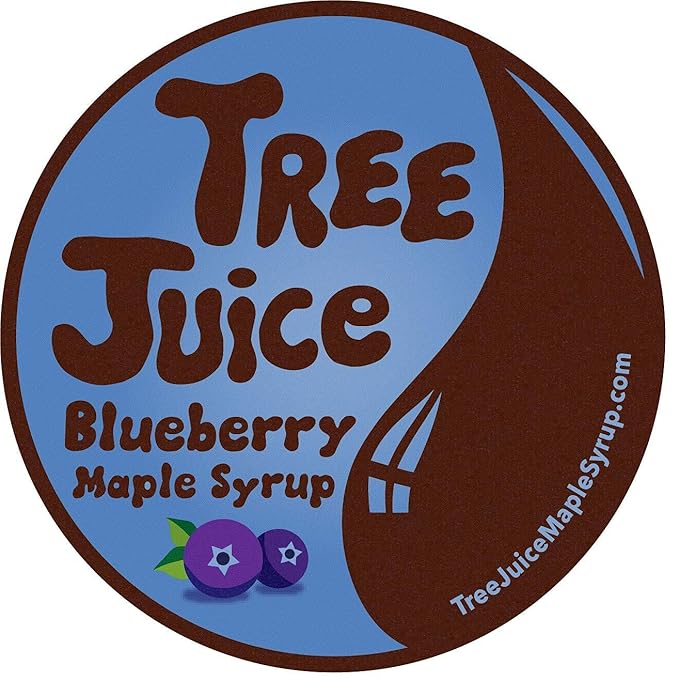 Tree Juice Blueberry Maple Syrup | 100% Pure Grade A Maple Syrup | All Natural Non GMO Vegan Gluten Free Vegetarian Paleo | 12 Ounce Bottle