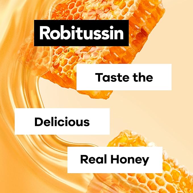 Robitussin Maximum Strength Honey Cough Plus Chest Congestion DM Cough Medicine for Cough and Chest Congestion Relief Made with Real Honey for Flavor - 8 Fl Oz x 2
