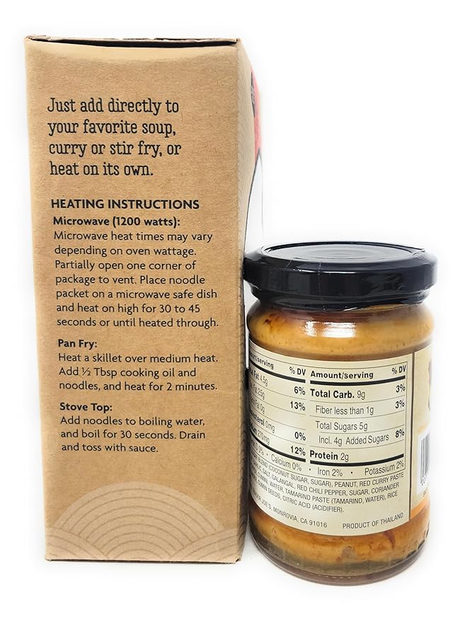 Trader Joe's Thai Wheat Noodles &amp Peanut Satay Sauce Meal Kit