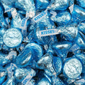 375 Pcs Blue Candy Kisses Milk Chocolate (3.75 lb Bag Approx. 375 Pieces)