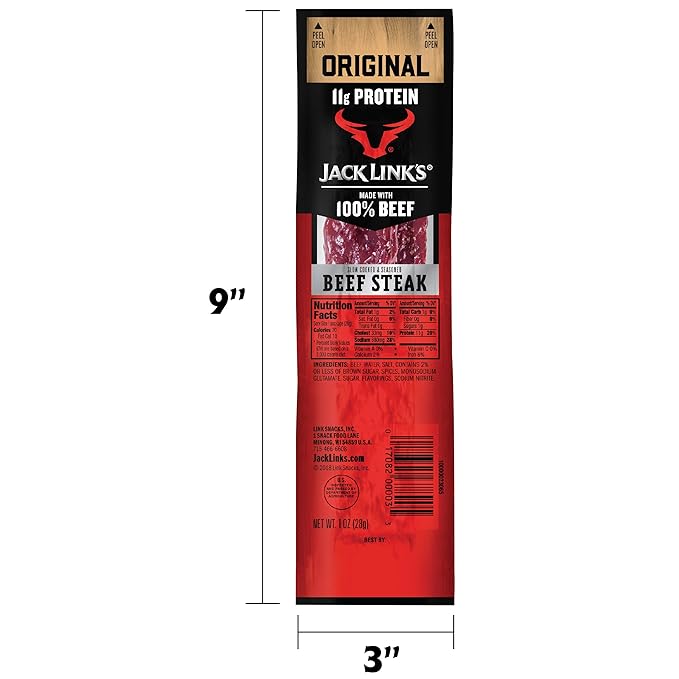 Jack Link's Premium Cuts Beef Steak Original 1-Ounce (Pack of 12)