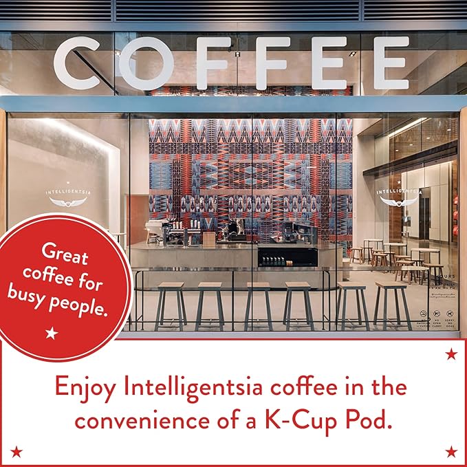 Intelligentsia Coffee Light Roast K-Cup Coffee Pods for Keurig Brewers - House 60 Count with Flavor Notes of Milk Chocolate Mandarin and Apple (6 Boxes of 10 K-Cup Pods)