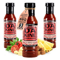 Da Kine Hawaiian Spicy BBQ Sauce Premium Gourmet Barbecue Sauce Made in Small Batches Gluten-Free BBQ Sauce for Meat Fish and Vegetables - Spicy (3 Pack)