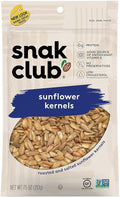 Snak Club Roasted &amp Salted Sunflower Kernels 7.5 Ounce (Pack of 6)