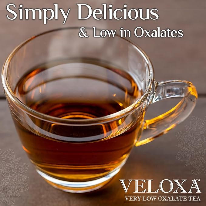 Veloxa™ Very Low Oxalate Tea (90 Pyramid Tea Bags (3 Cartons) Heavenly Low Oxalate Rooibos)