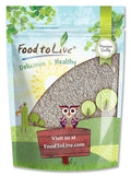 Food to Live - White Chia Seeds 6 Pounds - Whole Raw Kosher Keto Sirtfood Vegan Bulk. Rich in Omega 3 Omega 6 Fiber Protein. Great for Chia Pudding Yogurt Cereals Smoothies