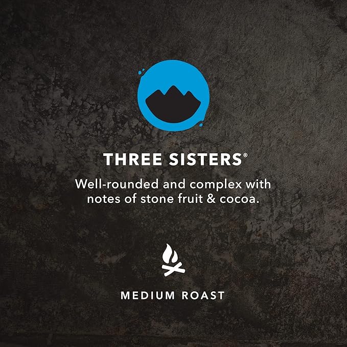 Kicking Horse Coffee Three Sisters Medium Roast Ground Certified Organic Fairtrade Kosher Black 10 Oz Pack of 6