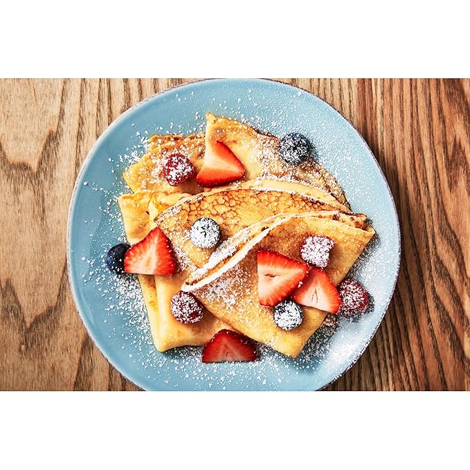 My Favorite Crepe Mix Traditional French Style - Quick Pantry Staples for Crepe Maker - Gourmet French Crepes Mix with Unbleached Wheat Flour &amp Nonfat Milk - French Pancakes Mix Collection (24 oz)