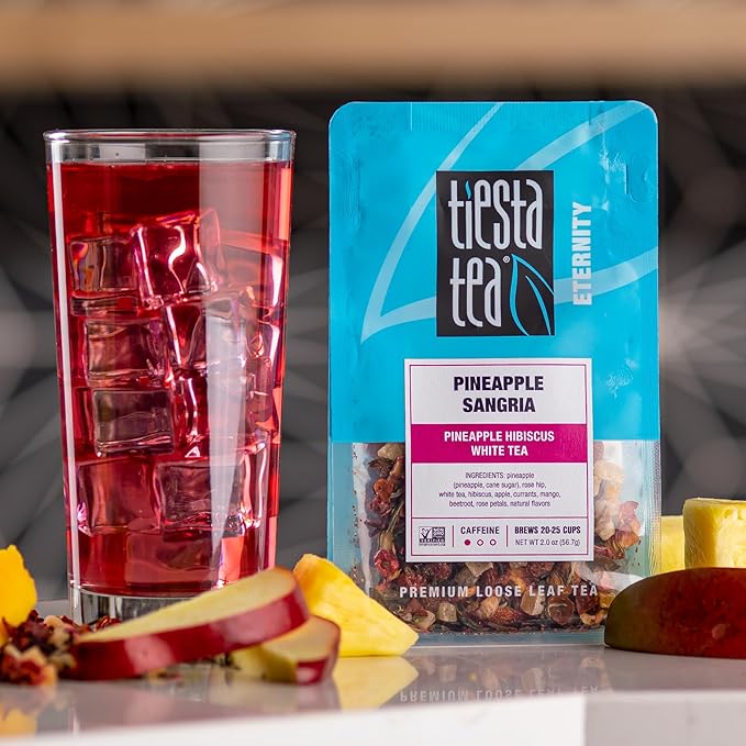 Tiesta Tea - Summer Mocktail Kit Loose Leaf Premium Gift Box 3 Pouches Caffeinated Make Hot &amp Iced Tea Set with Green White &amp Black Brews 25 Cups per Bag