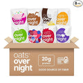 Oats Overnight Fruit Variety Pack - High Protein High Fiber Breakfast Protein Shake - Gluten Free Oatmeal Non GMO High Protein Oatmeal - Fruity Cereal Chocolate Covered Banana &amp More (8 Pack)