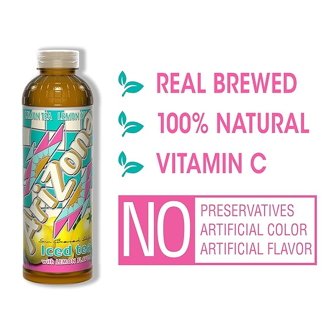 AriZona Lemon Tea 20 Fl Oz (Pack of 12)
