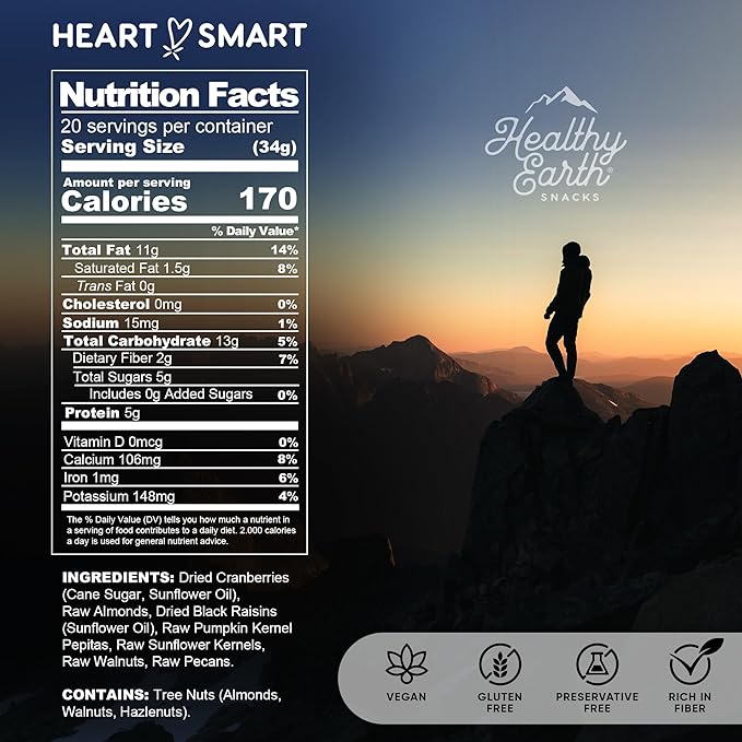 Mixed Nuts Unsalted | Trail Mix | Trail Mix without Peanuts | Gourmet Snacks Protein Snacks Gluten Free No Preservatives High Fiber (Wellness Support)
