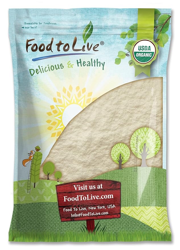 Food to Live Organic Apple Juice Powder 10 Pounds - Non-GMO Unsulfured Raw Vegan Bulk Great for Juices Smoothies Yogurts and Instant Breakfast Drinks Contains Maltodextrin No Sulphites