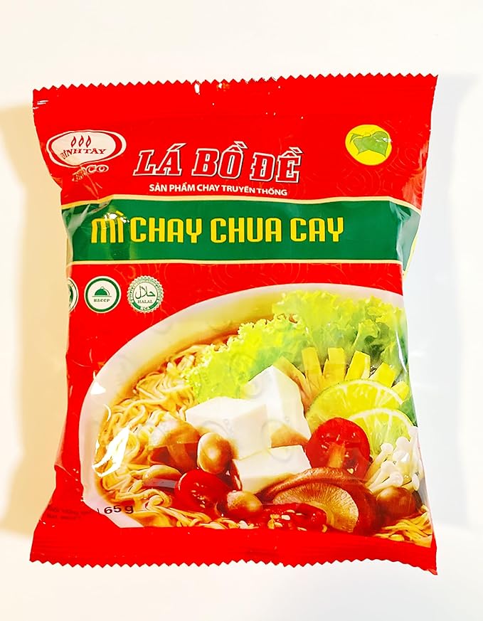La Bo De Vietnamese Vegetarian Instant Noodles Spicy Sour Flavor 65g10 Pack