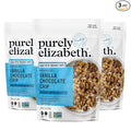 Purely Elizabeth Vanilla Chocolate Chip Granola Made with Organic Oats and Ancient Grains Gluten-Free Non-GMO (3 Ct 12oz Bags)