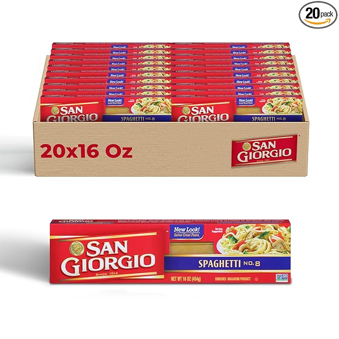 San Giorgio Spaghetti Pasta 16 Ounce -- 20 Case