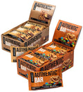 Authentic Bar Peanut Butter Candy (12-Pack) &amp Kitchen Sink (12-Pack) Protein Bars - Tasty Meal Replacement Energy Bars w/Whey Protein Isolate Natural Sugars (24 Bars)