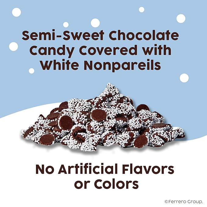 Sno-Caps Semi-Sweet Chocolate Nonpareils Movie Theater Candy Bulk 15 Pack 3.1 oz