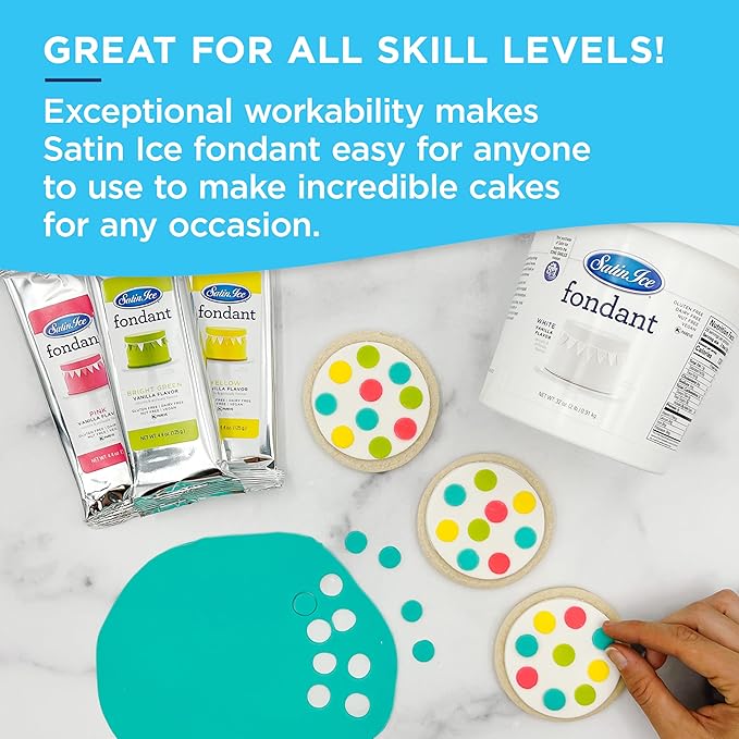 Satin Ice Fondant for Cake Decorating Orange (2 Pound)