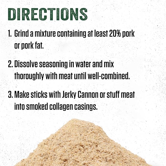 LEM Products Backwoods Pepper Snack Stick Seasoning Kit Ideal for Wild Game and Domestic Meat Seasons Up to 20 Pounds of Meat 1 Pound 13.5 Ounce Package with Pre-Measured Cure Packet Included