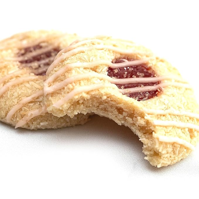 CrumbleCrate Guava &amp Coconut Thumbprint Cookies DIY Baking Kit | Gourmet Cookie Making Set with Pre-Measured Ingredients &amp Tools | Baking Gift for Adults