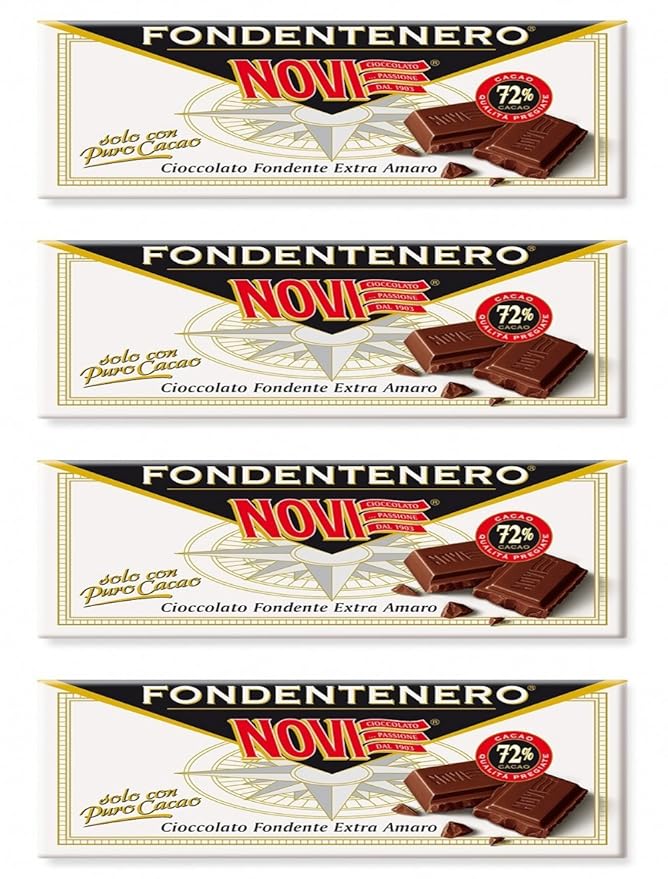Novi : Italian Extra Bitter Chocolate 100 g  Pack of 4