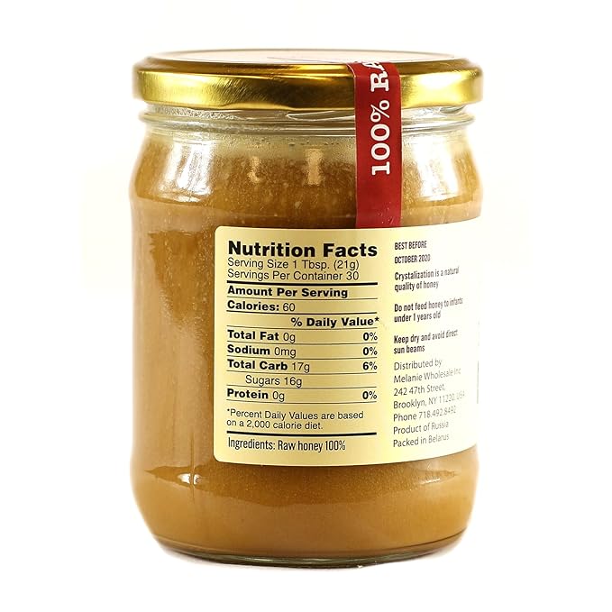 Melanie Honey Raw Bashkirian Buckwheat 22oz/624g