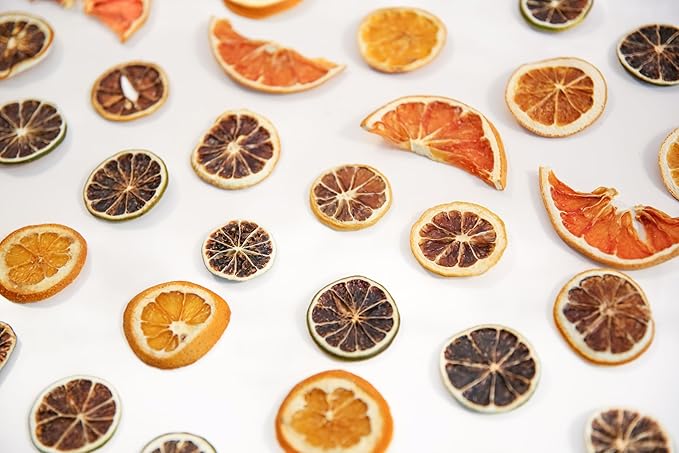 BlueHenry Variety Pack Dried Fruit Garnish - Orange lime lemon and grapefruit - 2 oz each