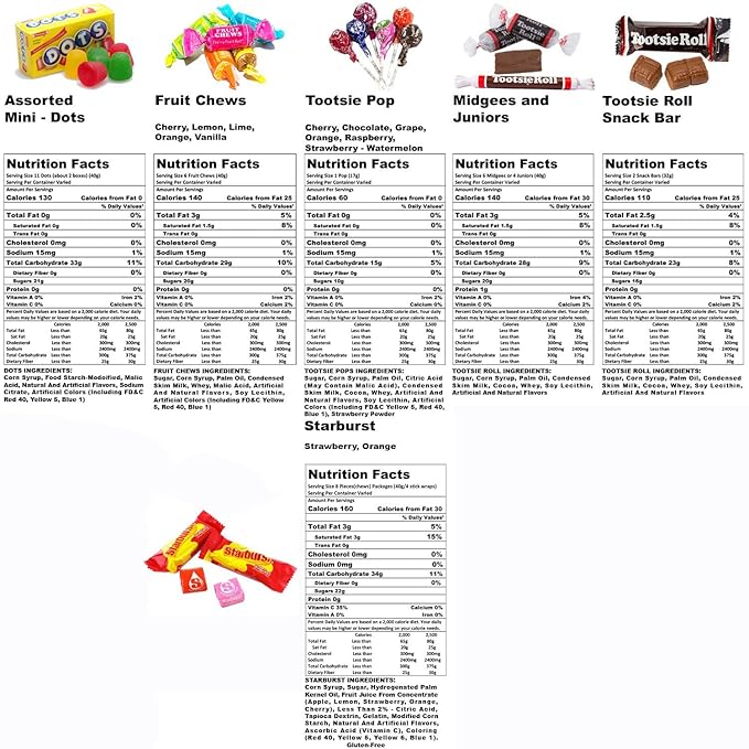 Easter Assortit Fruit &amp Chocolate Candy Mix – Tootsie Roll Fruit Chews Chocolate Midgees Starburst Dots &amp Pops Variety 9.5 Lb Bulk Pack Individually Wrapped (152 Oz)