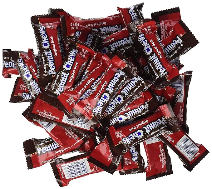 Goldenberg Peanut Chews - Bulk bag 225 count (0.3oz pieces)