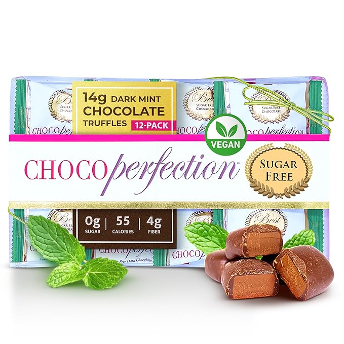 ChocoPerfection Sugar Free Dark Mint Truffles