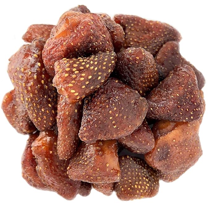 Food to Live Whole Dried Strawberries 1 Pound - Delicious Snack Vegan Kosher Sweetened Unsulfured Bulk Product of the USA