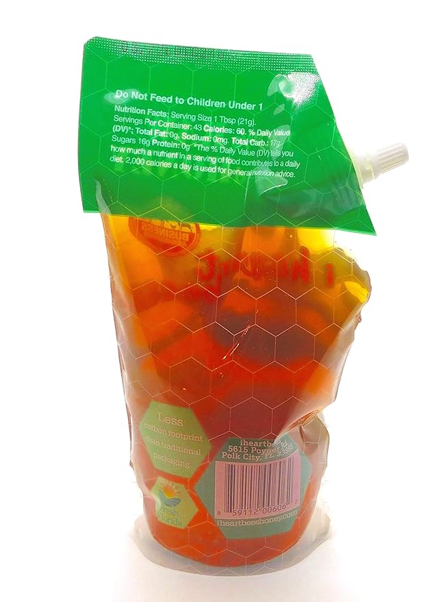 I HEART BEES - Fall Blend Honey - 32 Ounces - Raw and Unfiltered Honey Kosher Certified