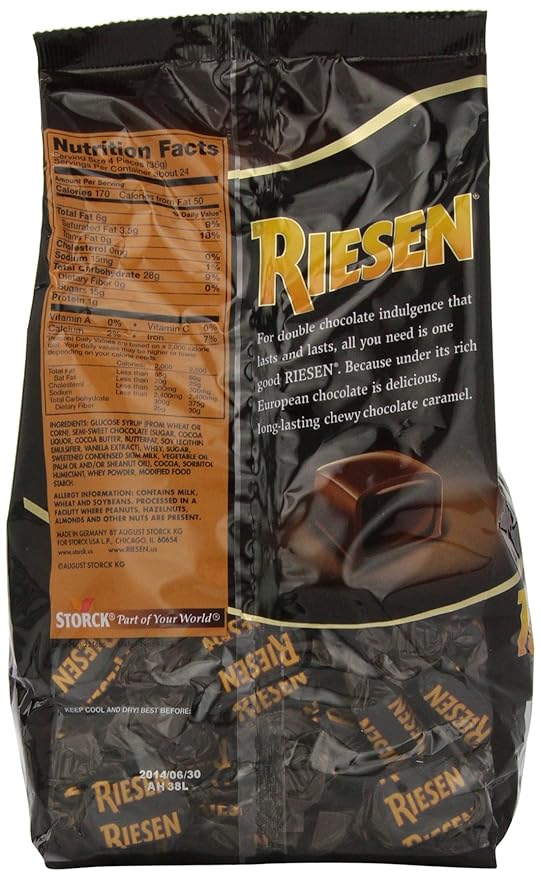 RIESEN Chewy Dark Chocolate Caramel Candy 30 Ounce Bags (Pack of 3) Individually Wrapped Candy Bulk Candy Chocolate Candy Bag of Candy Sweets for Home Road Trips or Parties Great Gift Idea