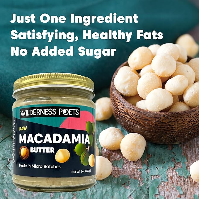 Wilderness Poets Raw Macadamia Butter (640 Ounce - 40 Pound - 5 Gallon)