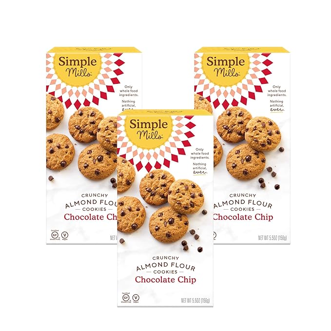 Simple Mills Almond Flour Cookies and Baking Mix Bundle (3 Boxes)
