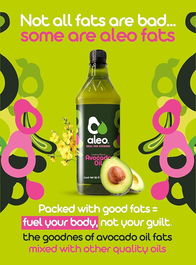 ALEO Cooking blend avocado oil Keto Perfect for frying grilling roasting &amp baking Can help to keep your heart strong avocado oil for cooking vegetable oil 32.1 O/950 ml