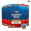 Seattle’s Best Coffee Medium Roast K-Cup Coffee Pods House Blend 100% Arabica 4 Boxes (96 Pods Total)
