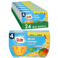 Dole Diced Mango in 100% Fruit Juice - Dole Fruit Bowls - 4 oz Fruit Bowls - 24 Pack