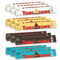 TOBLERONE Assorted Chocolate Bars Variety Pack (Milk Dark White &amp Salted Caramelized Almonds) Bulk Chocolate 12 - 3.52 oz Bars