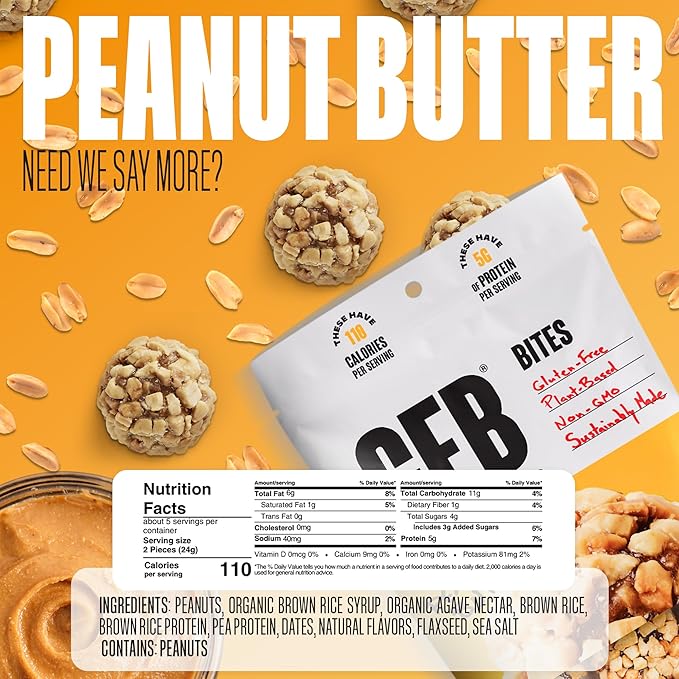 The GFB Variety Pack Protein Bites - Gluten Free Plant Based Non GMO Sustainably Made – Ridiculously Tasty Healthy Vegan Protein Energy Balls 4 oz (4 Count)