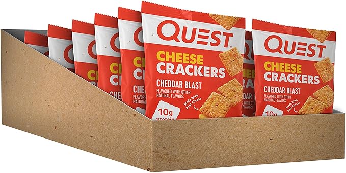 Quest Nutrition Protein Treats Bundle - Peanut Butter Cups Cheese Crackers and Chocolate Chip Cookies (12 Count Each)