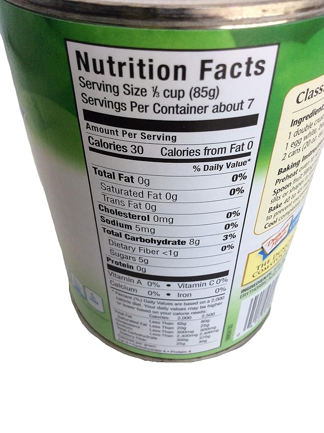 Comstock No Sugar Added Apple Pie Filling and Topping 20oz Can (Pack of 3)